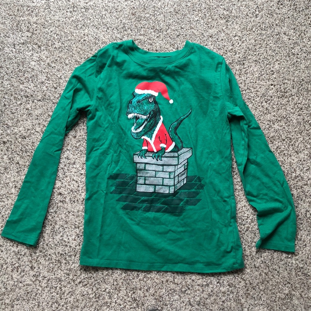 Cat & Jack green Christmas long sleeve
